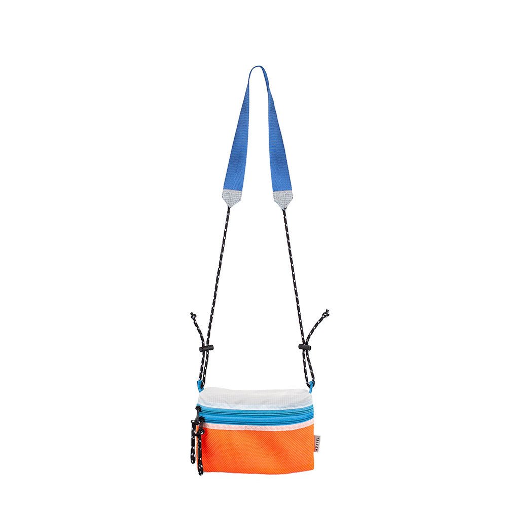 Taikan Sacoche Small Bag (Orange / Weiss/ Teal)  - Allike Store