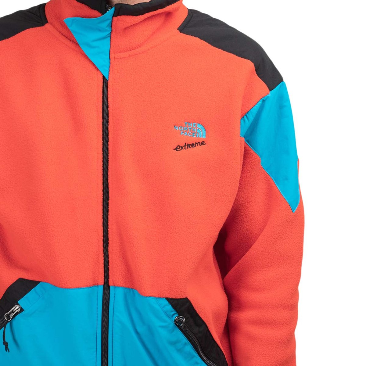 The North Face 90 Extreme Fleece Jacket (Rot / Blau)  - Allike Store