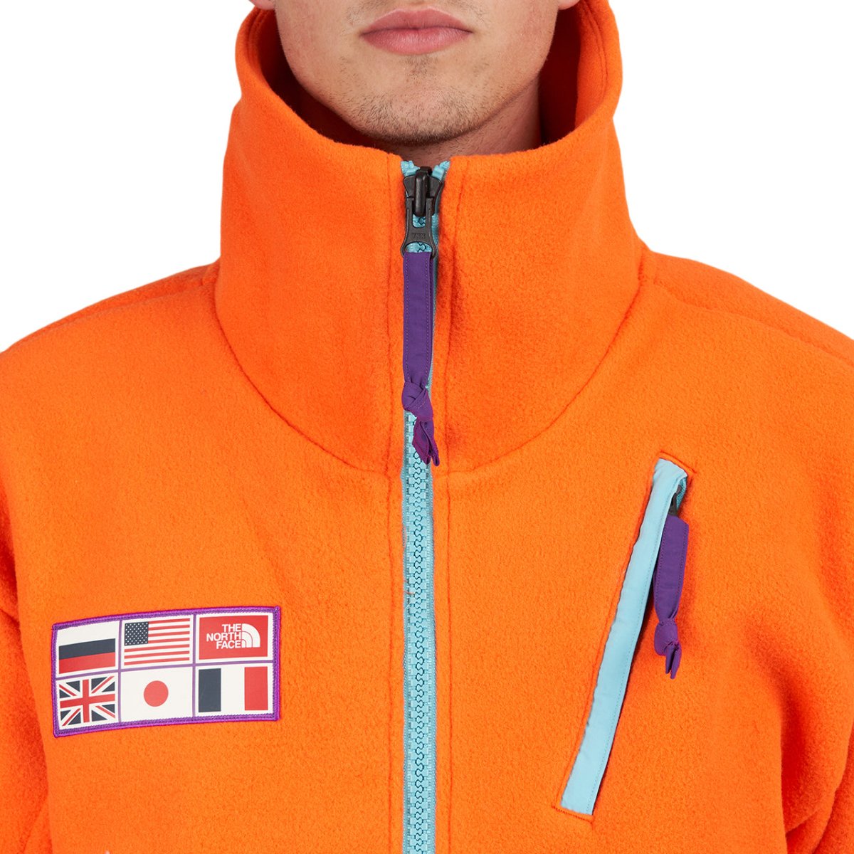 The North Face CTAE Fleece Full Zip Jacket (Orange)  - Allike Store