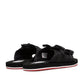 The North Face EQBC Slide (Schwarz / Rot)  - Allike Store