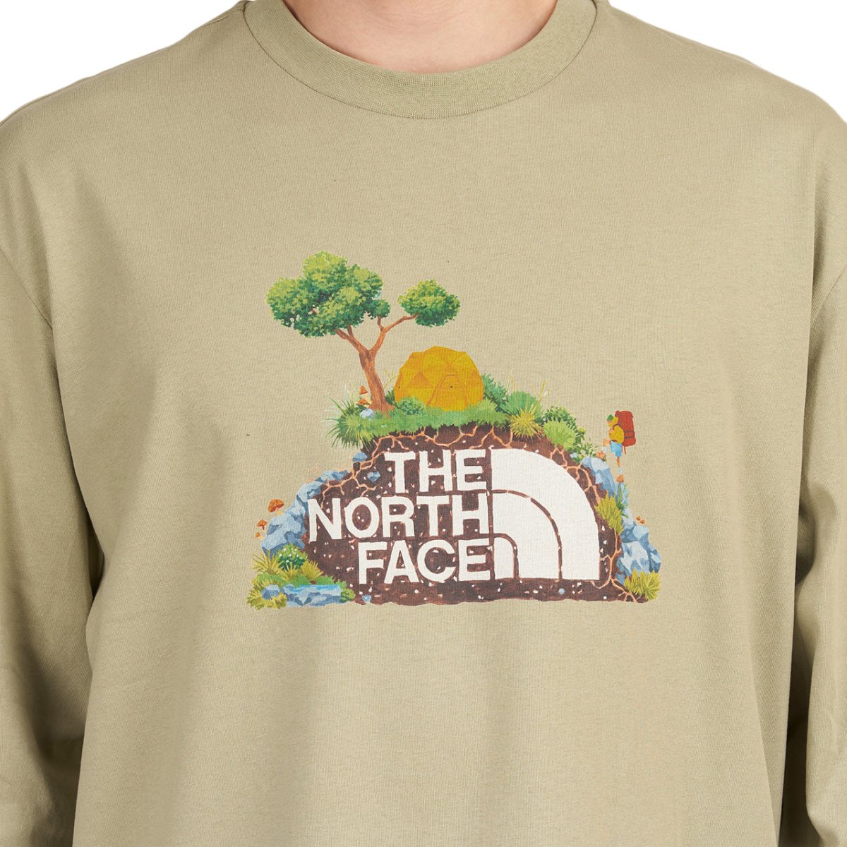 The North Face Heritage LS Graphic Tee (Grün)  - Allike Store
