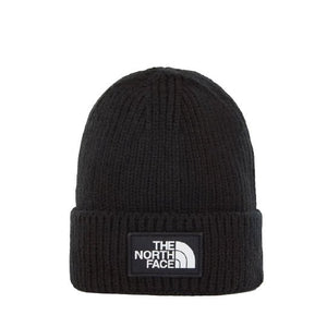 The North Face Logo Box Cuff Beanie (Schwarz)  - Allike Store