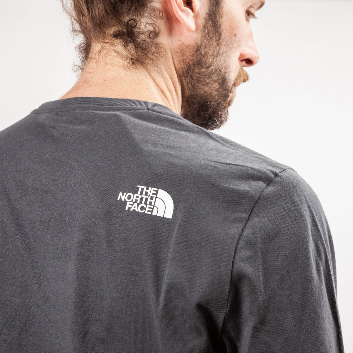 The North Face M LS Fine 2 Tee (Grau)  - Allike Store