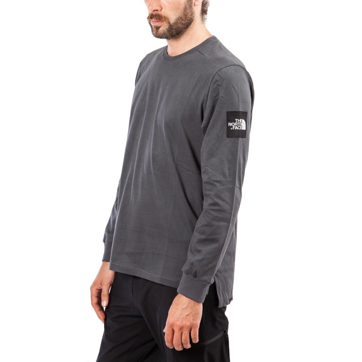 The North Face M LS Fine 2 Tee (Grau)  - Allike Store