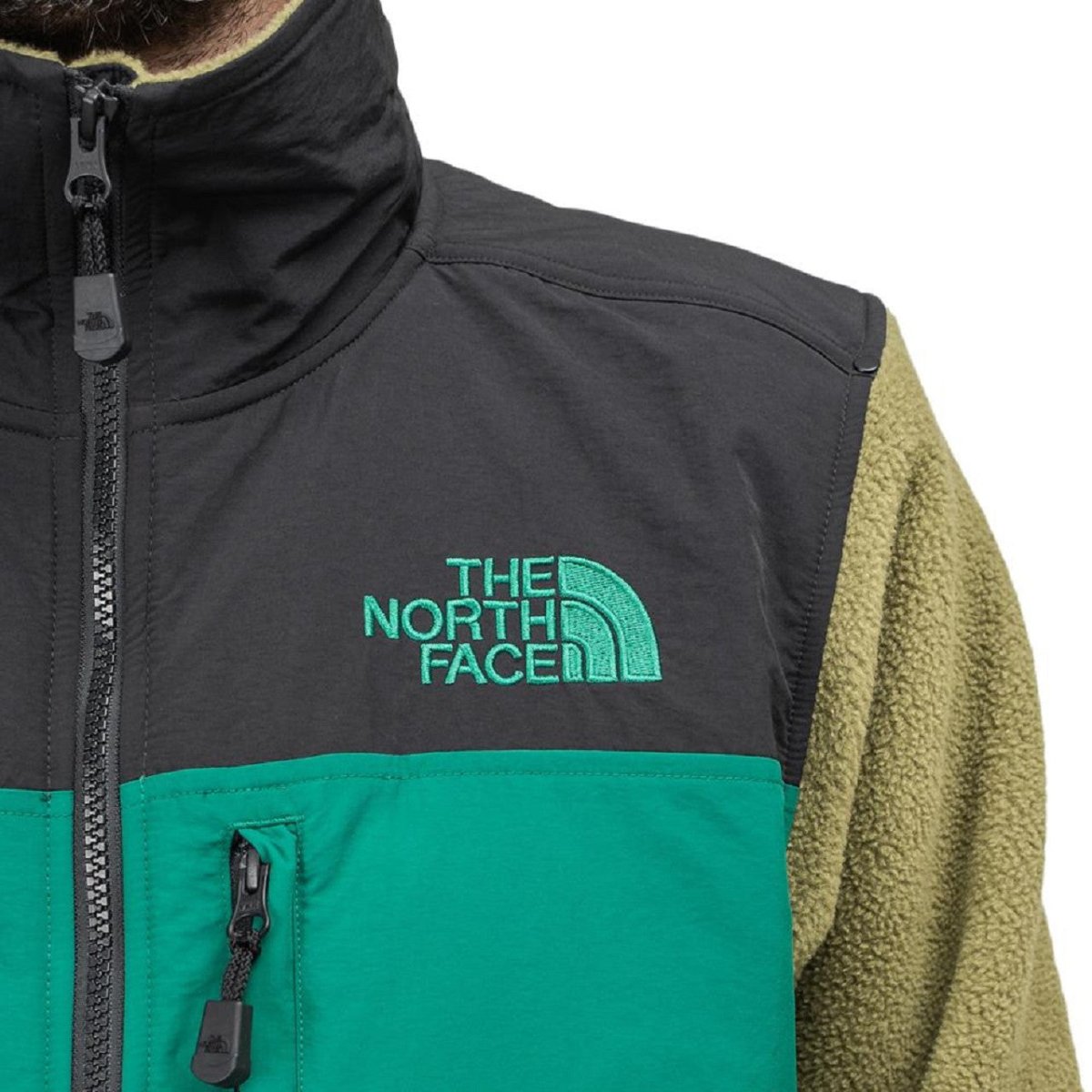 The North Face Steep Tech 1/2 Zip Pullover (Olive / Schwarz)  - Allike Store