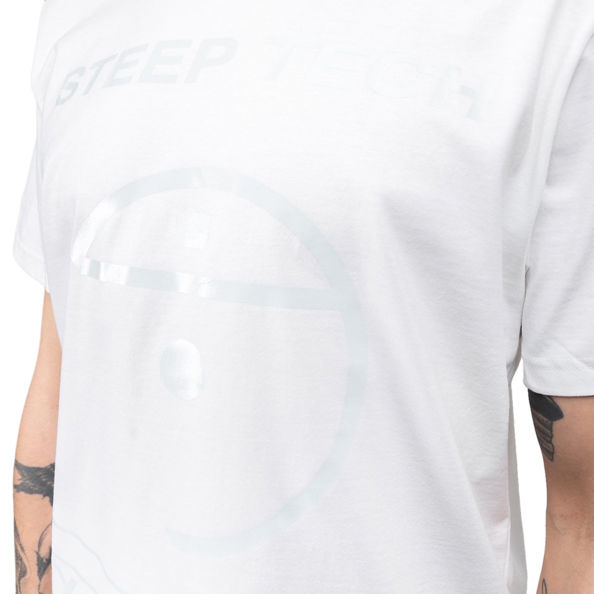 【THE NOTRH FACE】 STITCH DYEING S/S R/TEE‐OFF_WHITE ☆Baro☆韓版The North Face 25SS STITCH DYEING S/S R/TEE