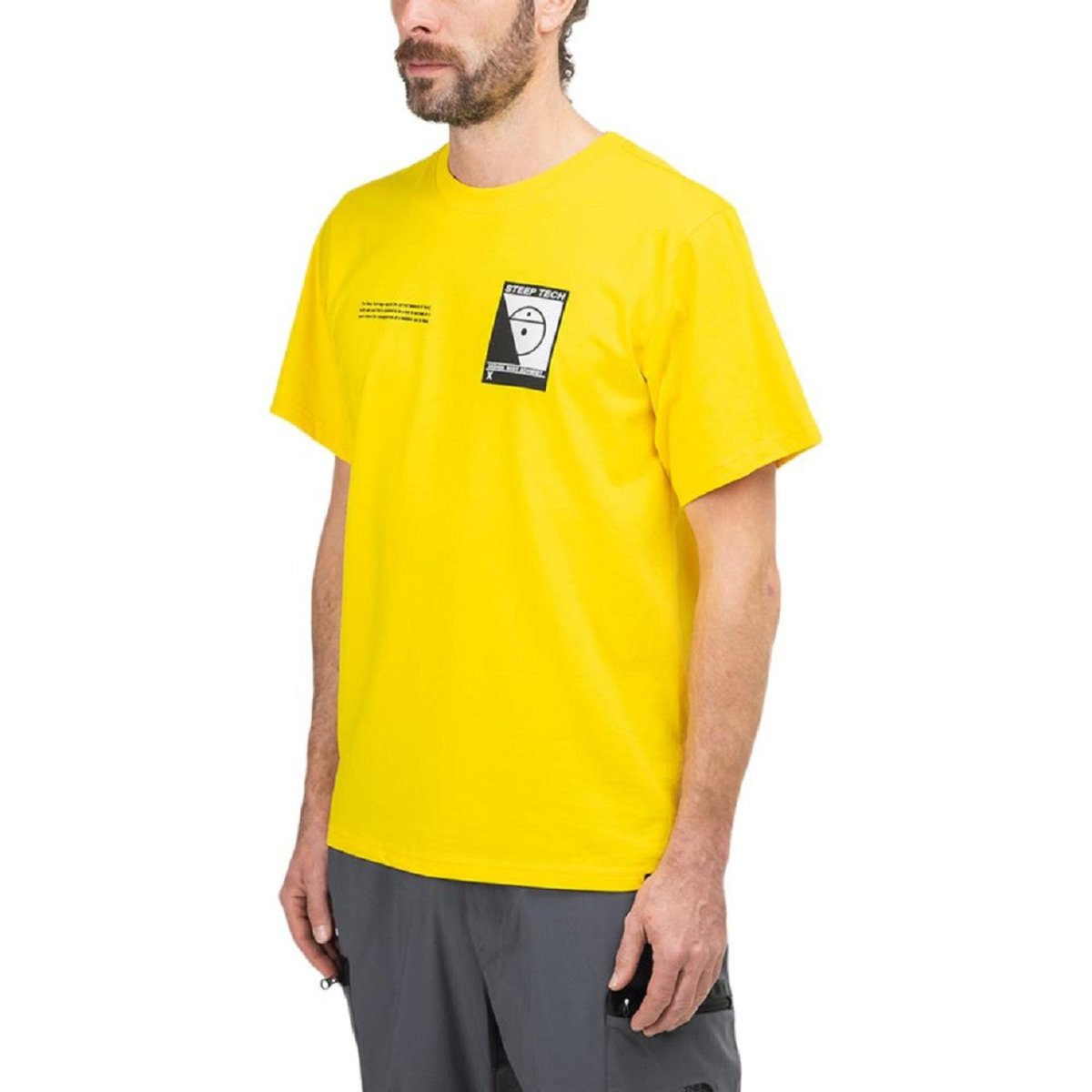 The North Face Steep Tech Logo Tee (Gelb)  - Allike Store