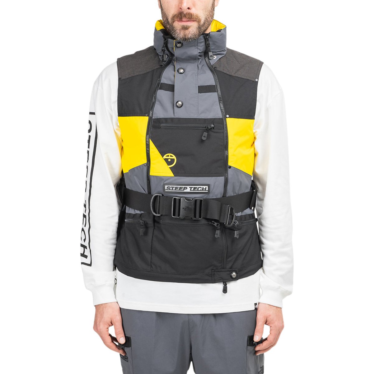 The North Face Steep Tech Vest (Grey / Yellow / Black)