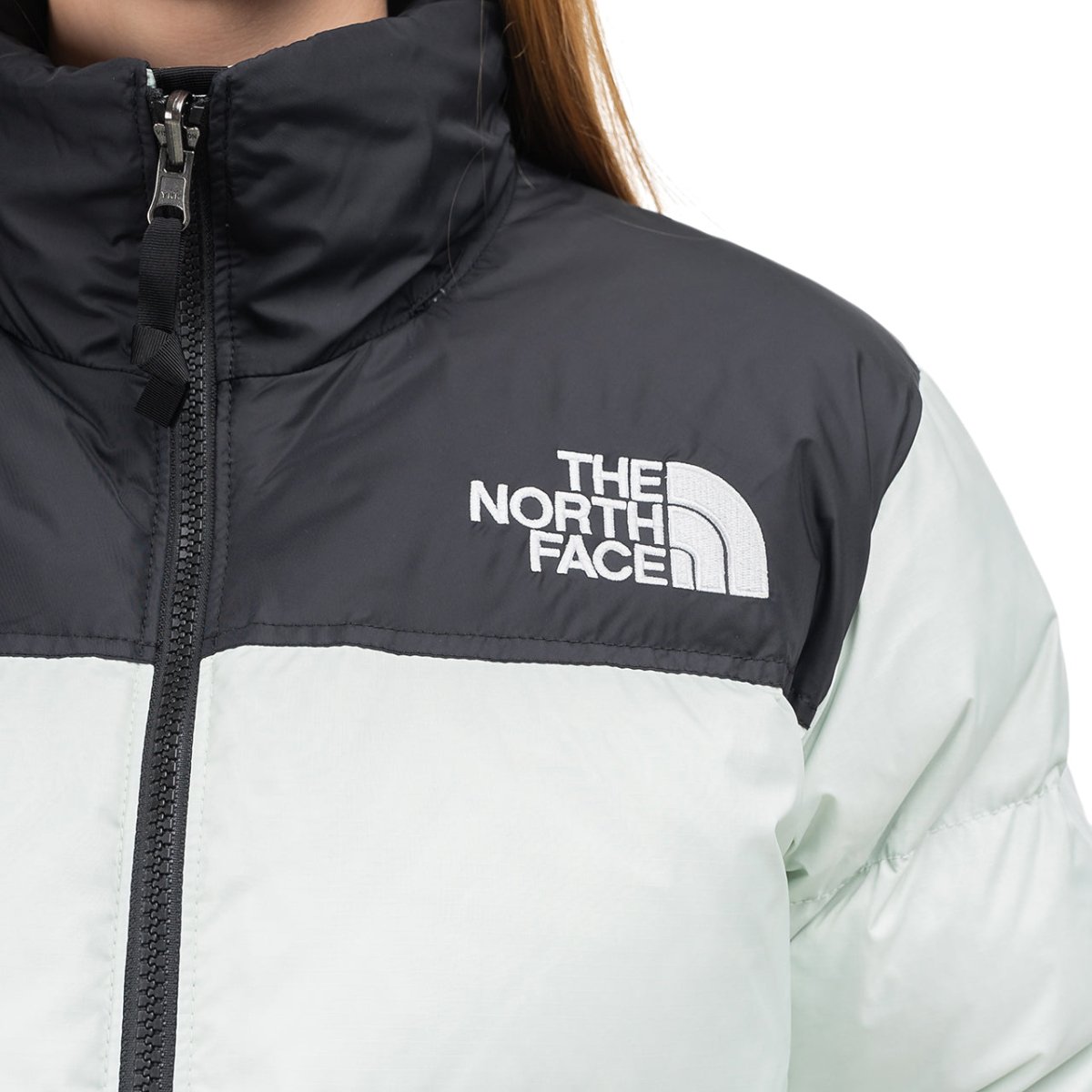 The North Face WMNS 1996 Retro Nuptse Jacket (Mint / Schwarz)  - Allike Store