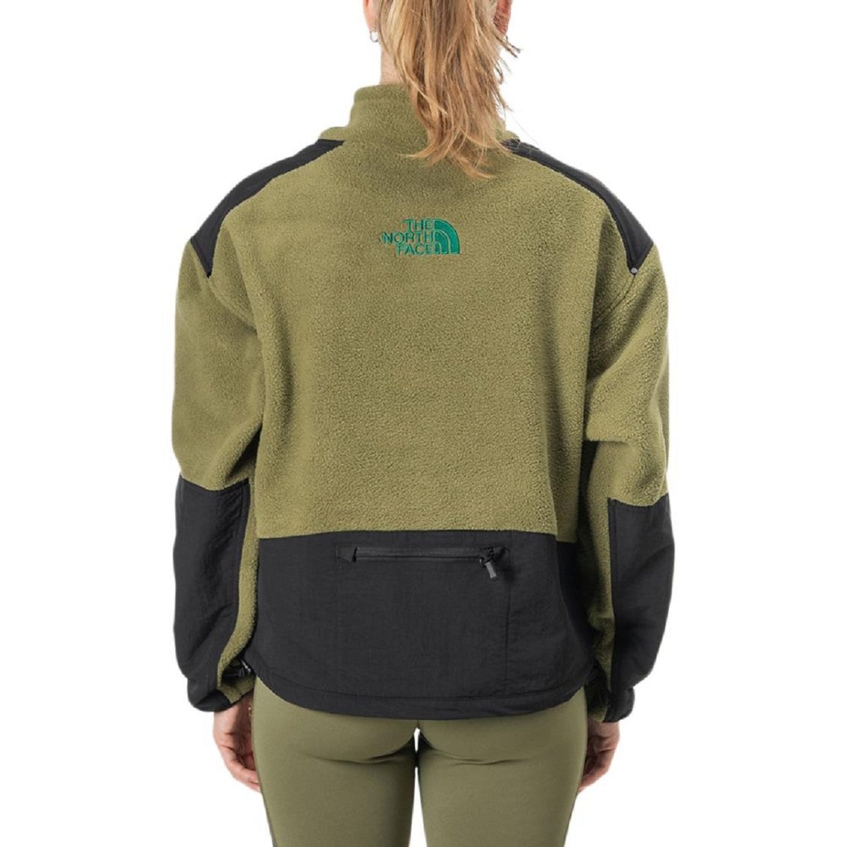 The North Face WMNS Steep Tech Fleece Pullover (Khaki / Schwarz)  - Allike Store