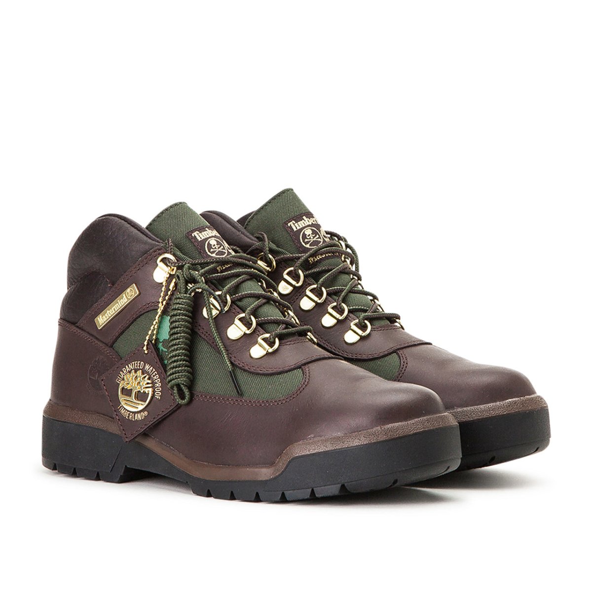 Green and brown timberland field boots hotsell