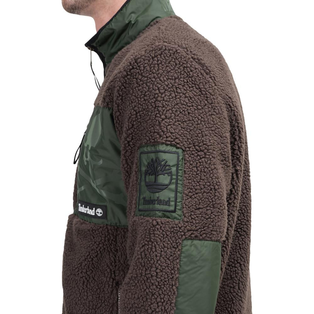 Timberland x Mastermind Fleece Jacket (Dunkelbraun / Grün)  - Allike Store