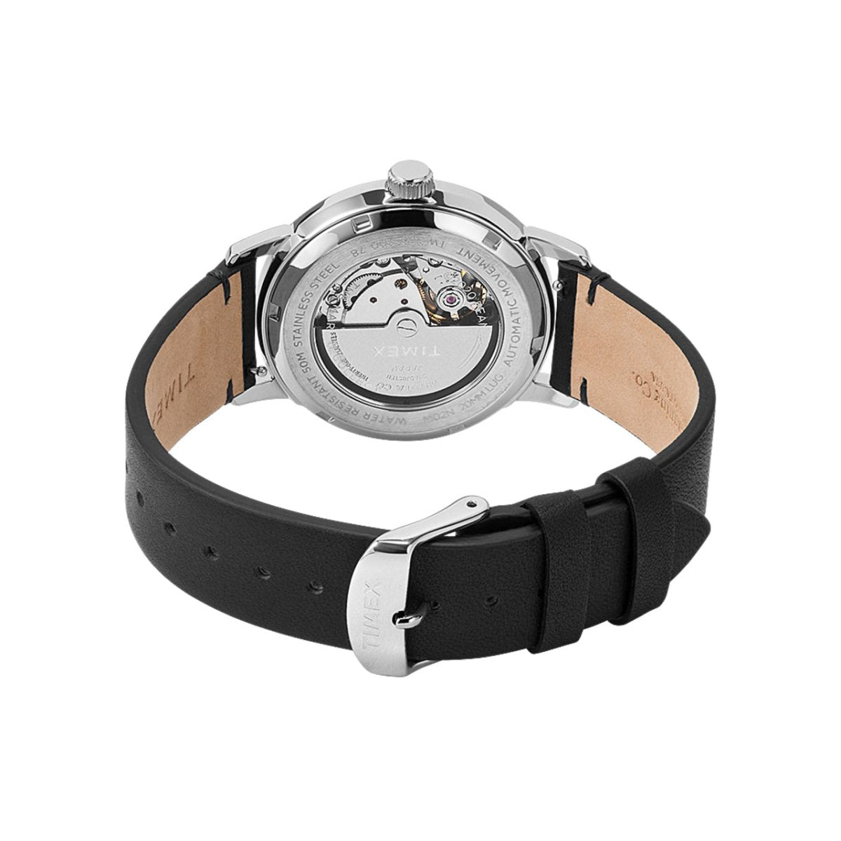 Timex Archive Marlin Automatic x Peanuts Snoopy and Woodstock 40mm Leather Strap (Silber / Schwarz)  - Allike Store
