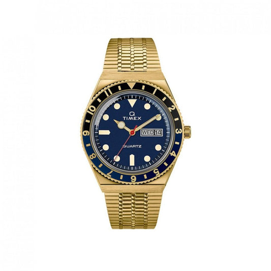 Timex Archive Q Diver Reissue 38mm (Gold / Schwarz / Blau)  - Allike Store
