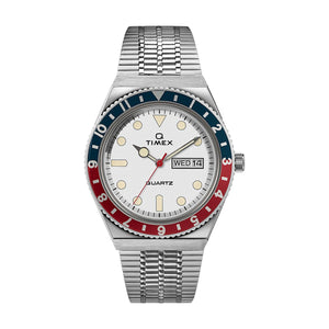Timex Archive Q Diver Reissue 38mm (Silber / Weiß / Rot / Blau)  - Allike Store