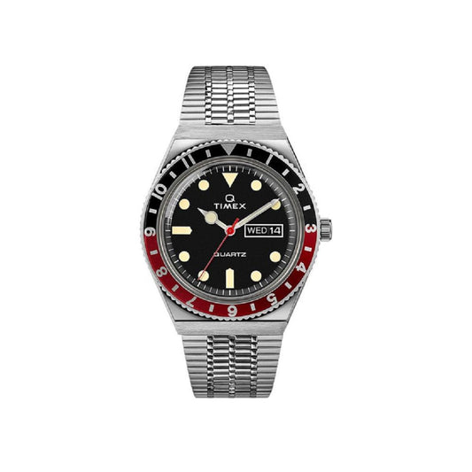 Timex Archive Q Diver Reissue 38mm (Stahl / Schwarz / Rot)  - Allike Store