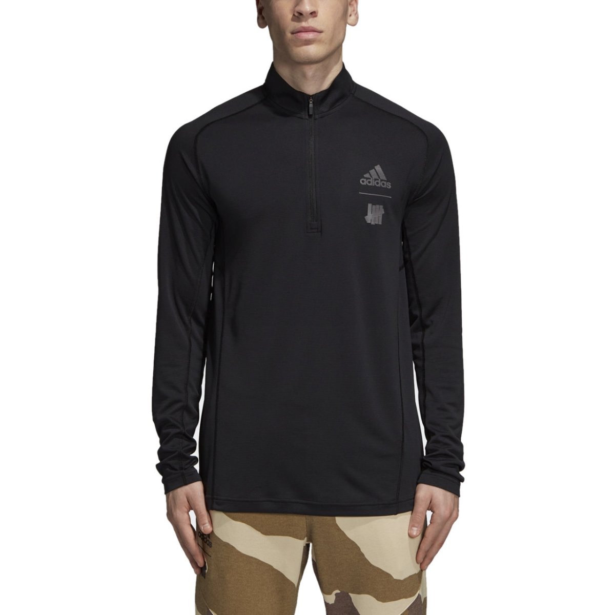 UNDEFEATED x adidas Running Half-Zip LS (Schwarz)  - Allike Store