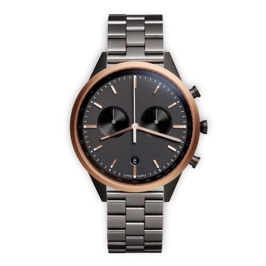 Uniform Wares C41 Chronograph Watch (Rose Gold / PVD Grau)  - Allike Store