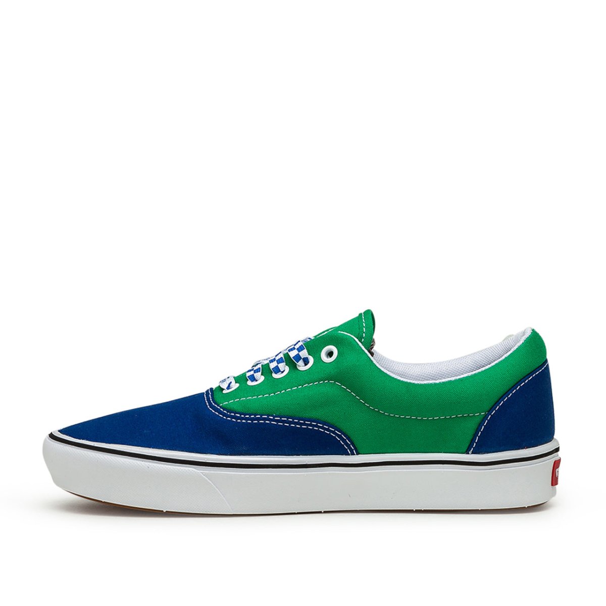 Green and blue outlet vans