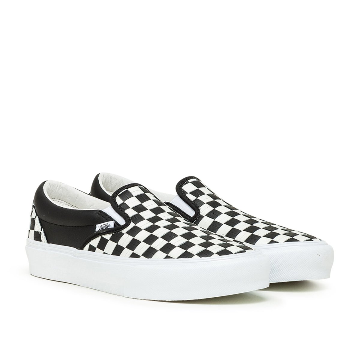 Vans slip on og black white sale