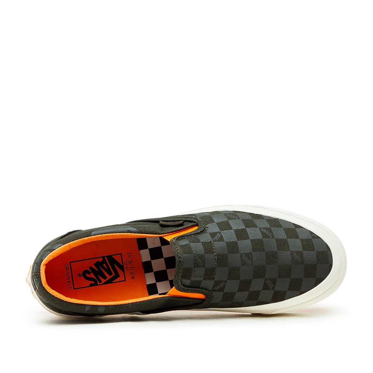Vans Vault x Porter by Yoshida OG Classic Slip-On (Olive / Orange)  - Allike Store