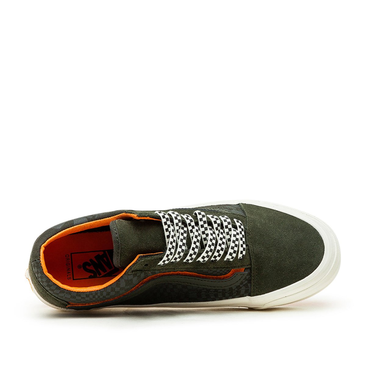 Vans Vault x Porter by Yoshida OG Old Skool LX (Olive / Orange)  VN0A4P3XWW61 - Allike Store