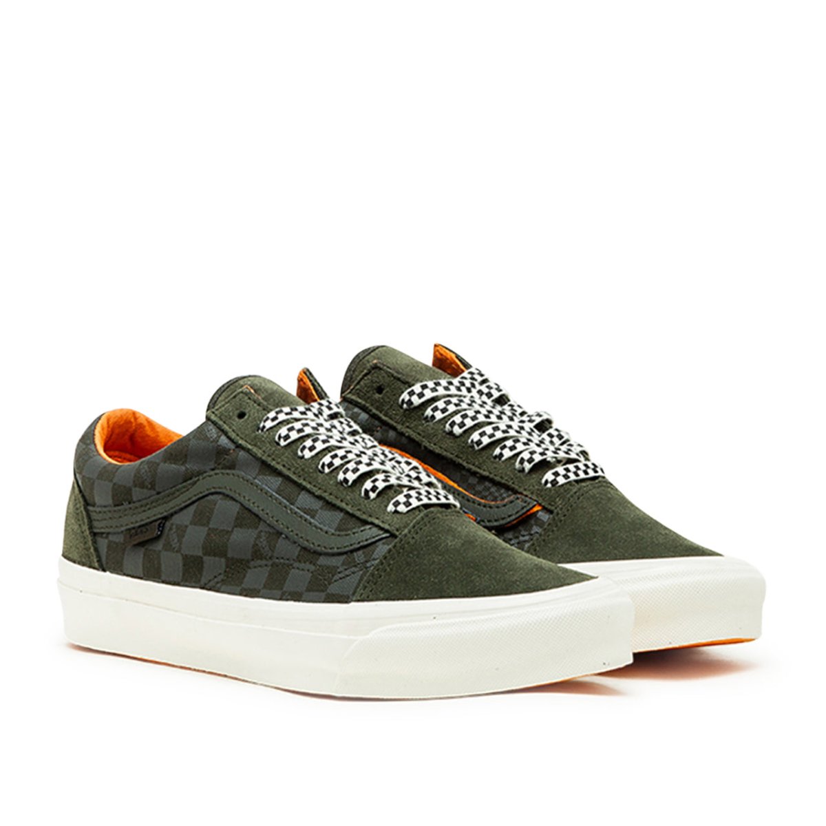 Vans Vault x Porter by Yoshida OG Old Skool LX (Olive / Orange)  VN0A4P3XWW61 - Allike Store