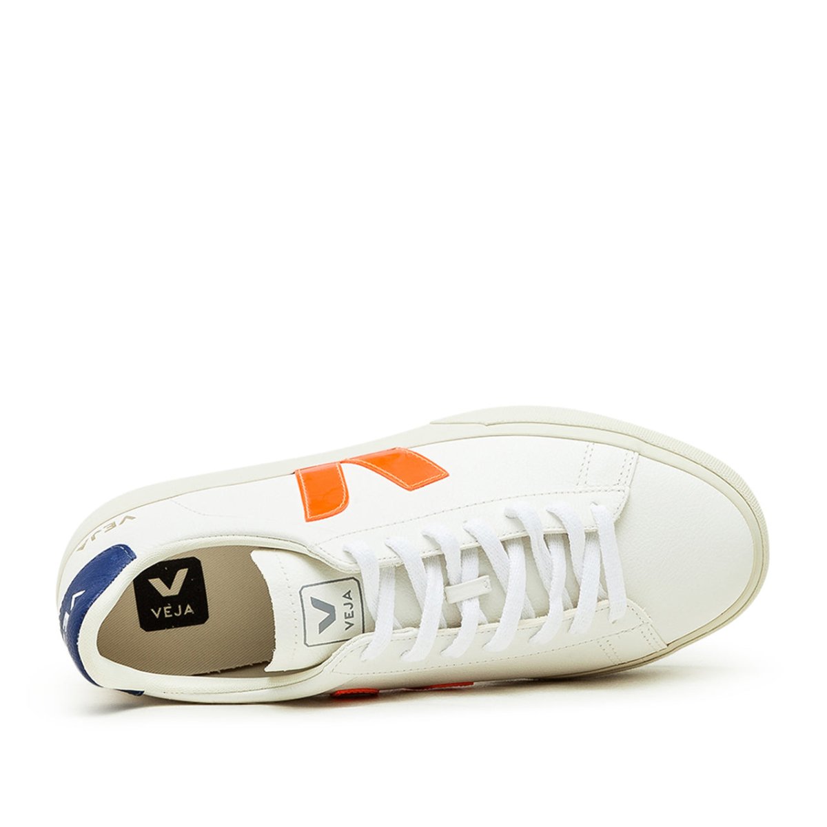 Veja Campo Chromefree (Weiß / Orange / Navy)  - Allike Store