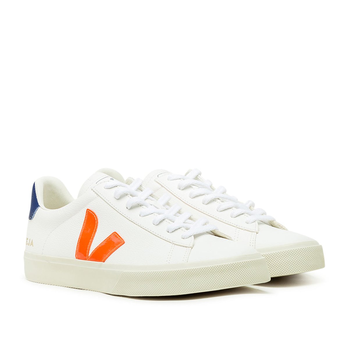 Veja Campo Chromefree (Weiß / Orange / Navy)  - Allike Store