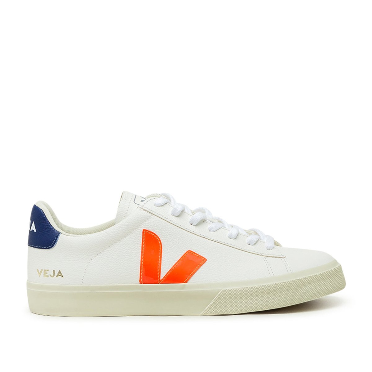 Veja Campo Chromefree (Weiß / Orange / Navy)  - Allike Store