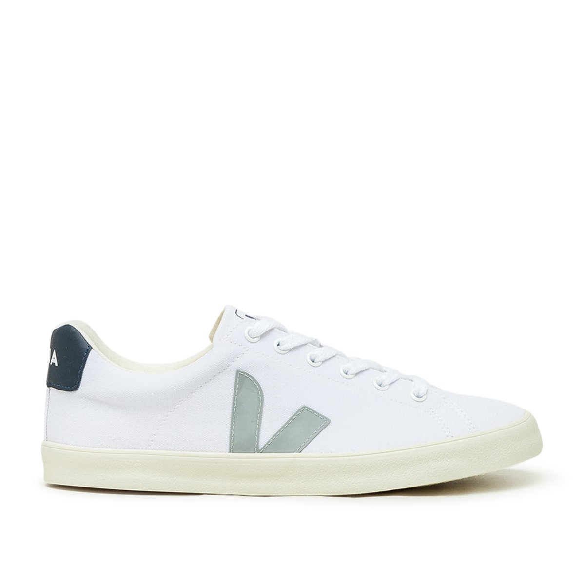 Veja Esplar SE Canvas (Weiß / Grau / Navy)  - Allike Store