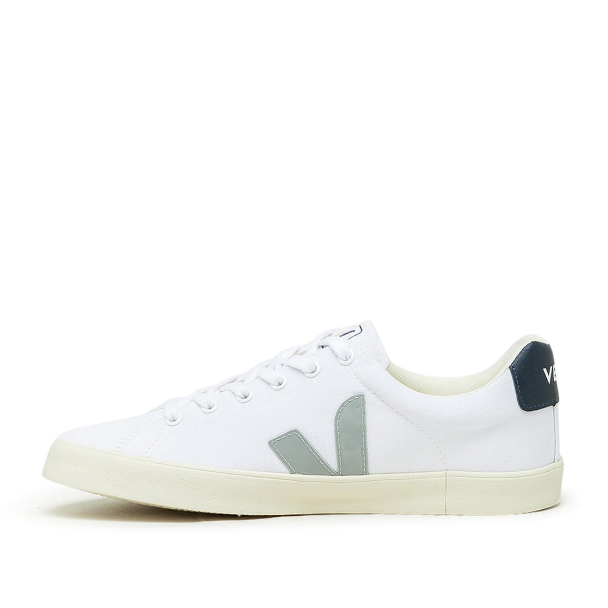 Veja Esplar SE Canvas (Weiß / Grau / Navy)  - Allike Store