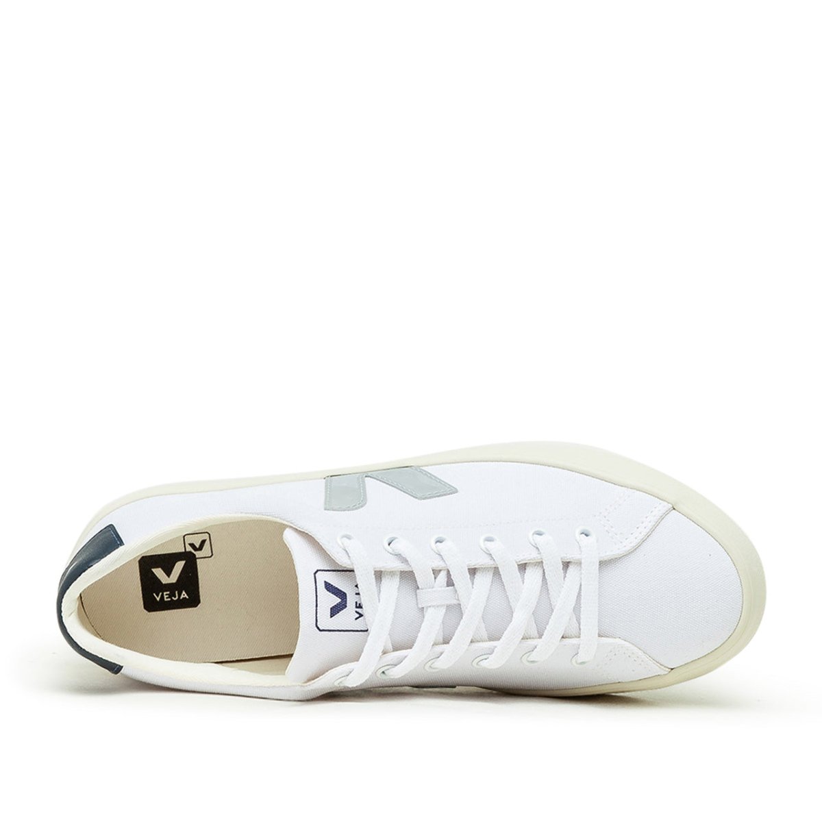 Veja Esplar SE Canvas (Weiß / Grau / Navy)  - Allike Store