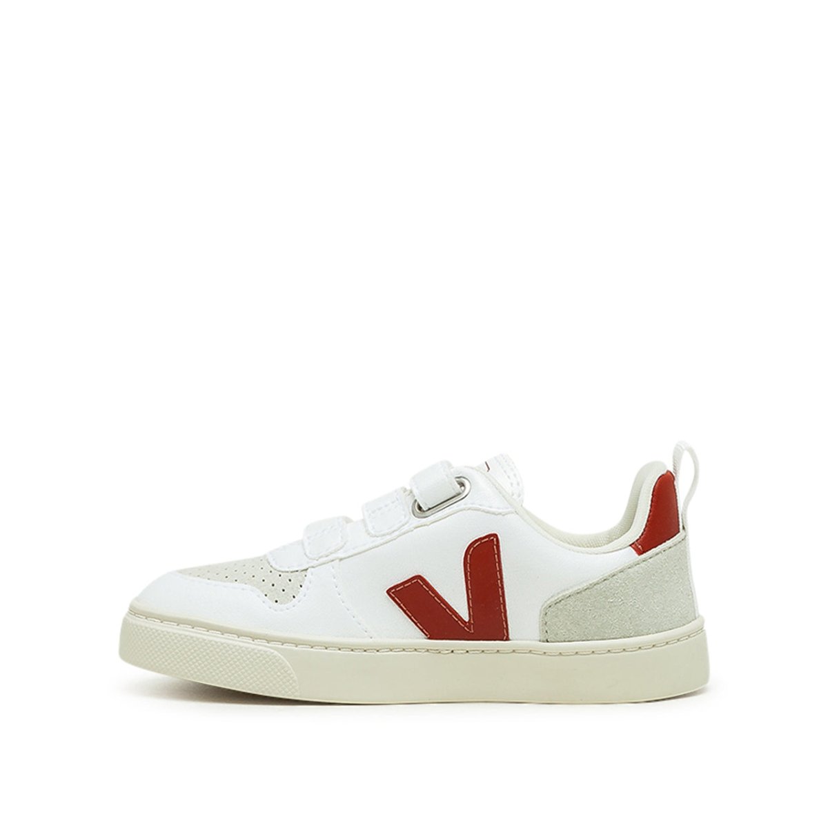 Veja Kids V-10 Velcro CWL (Weiß / Rot)  - Allike Store