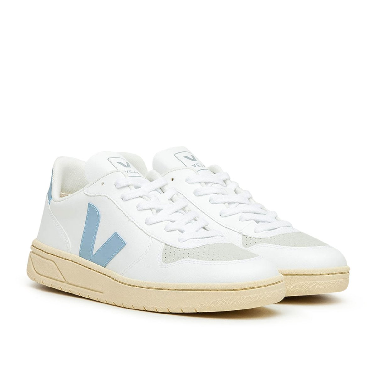 VEJA Pack Man V-10 CWL WHITE STEEL (Weiß / Hell Blau)  - Allike Store