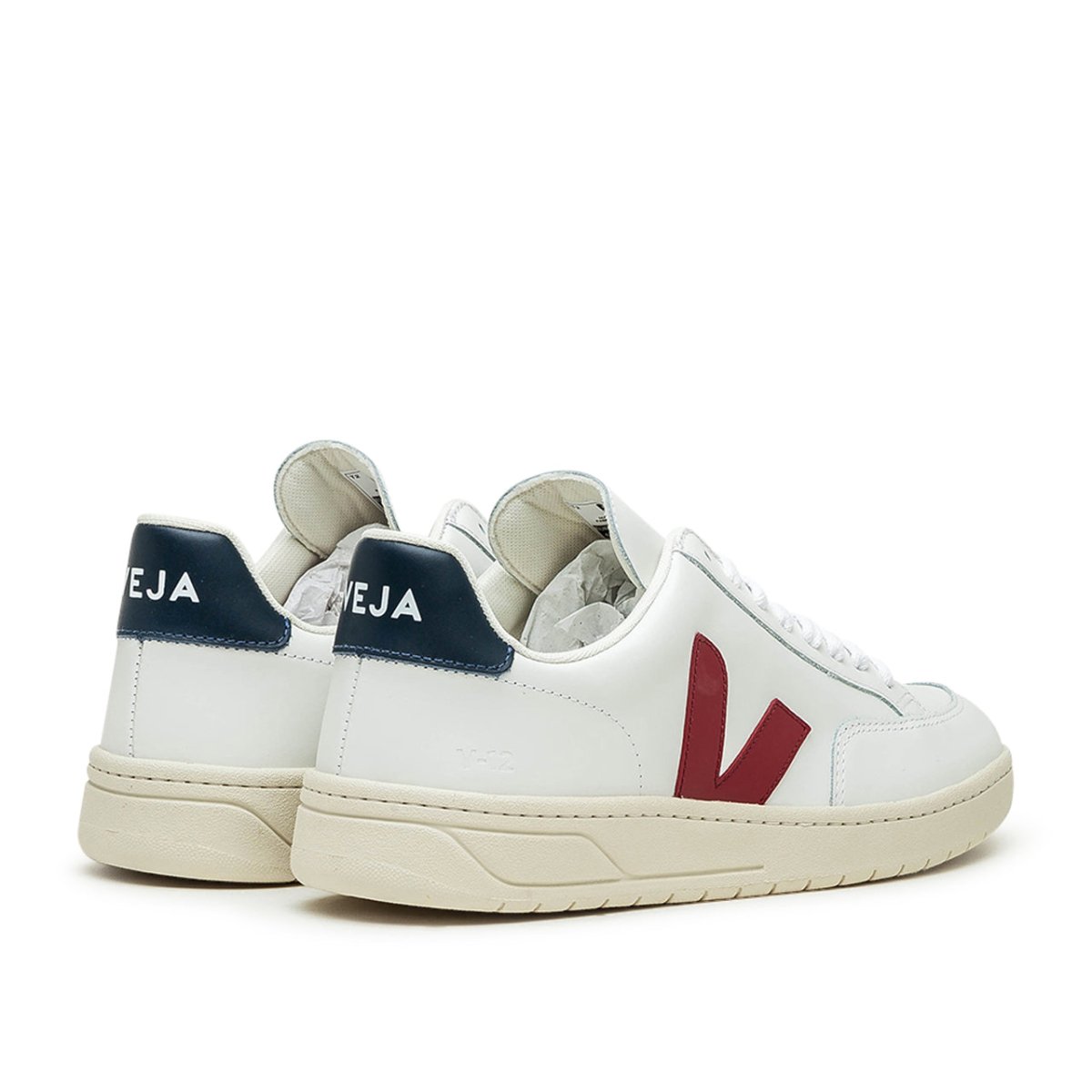 VEJA Pack Man V-12 Leather Extra (Weiß / Rot)  - Allike Store