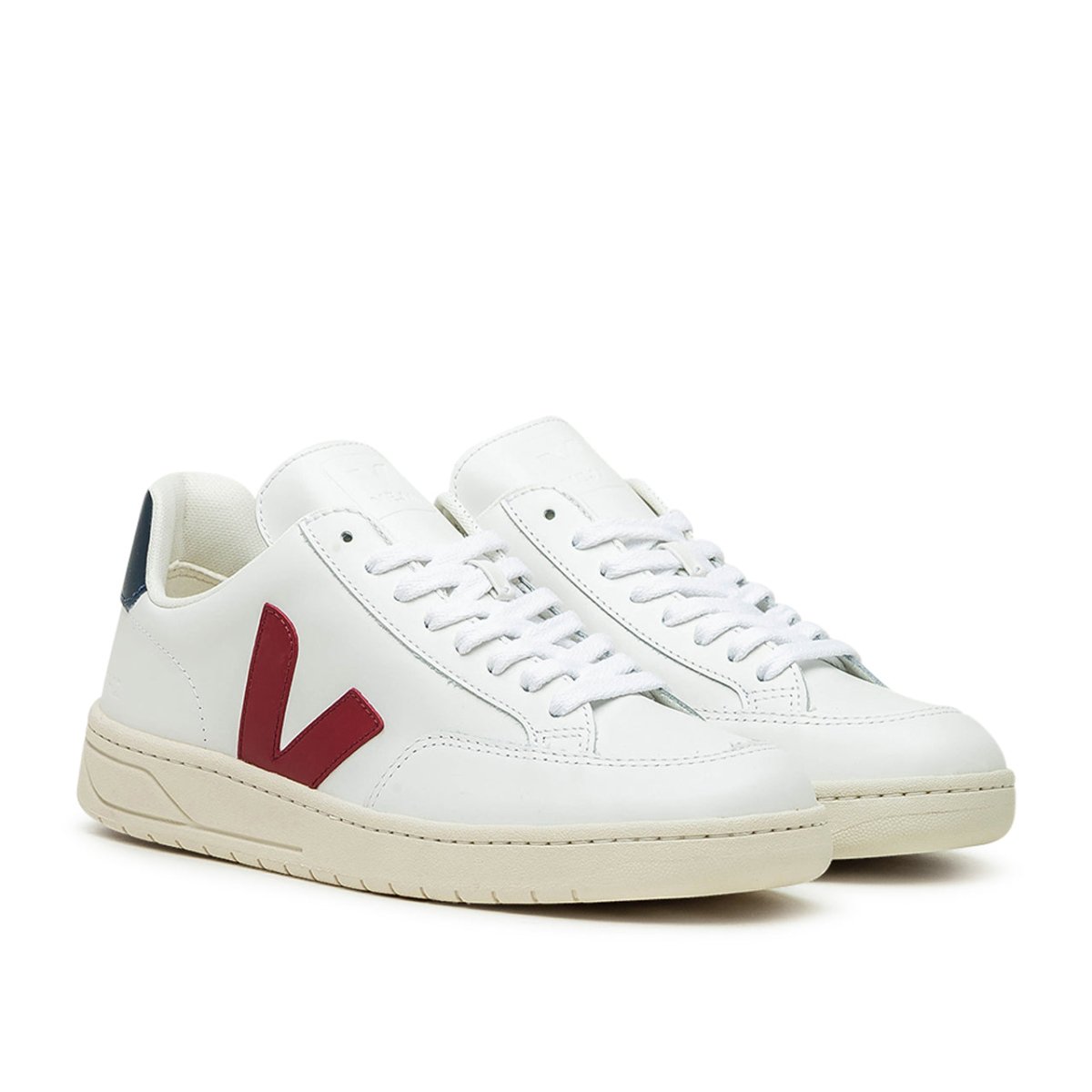 VEJA Pack Man V-12 Leather Extra (Weiß / Rot)  - Allike Store