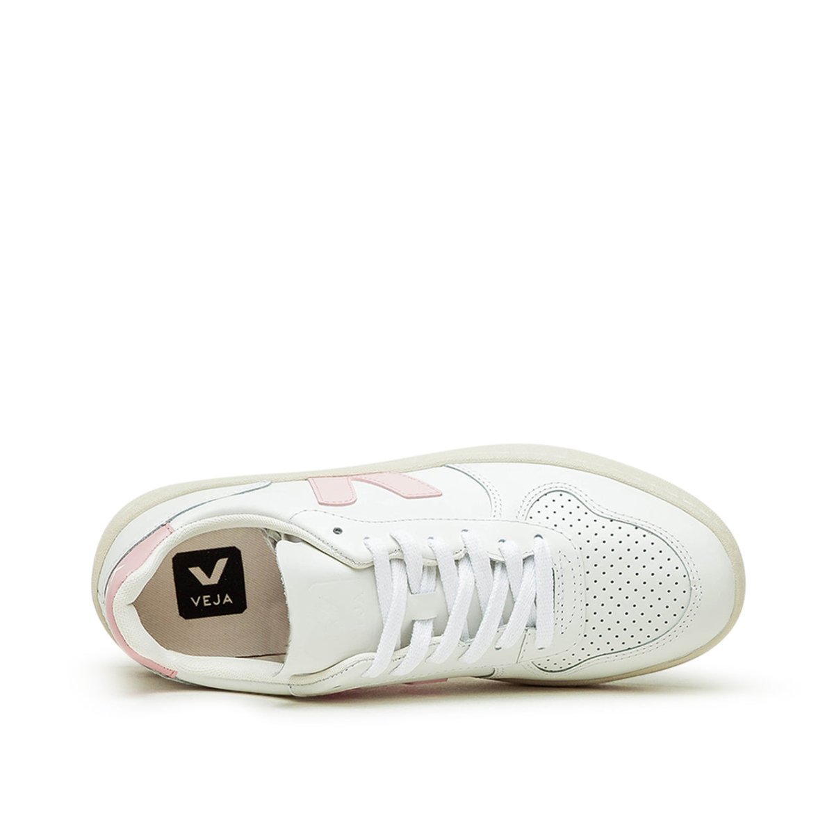 VEJA Pack WMNS V-10 Leather Extra White Petale (Weiß / Pink)  - Allike Store