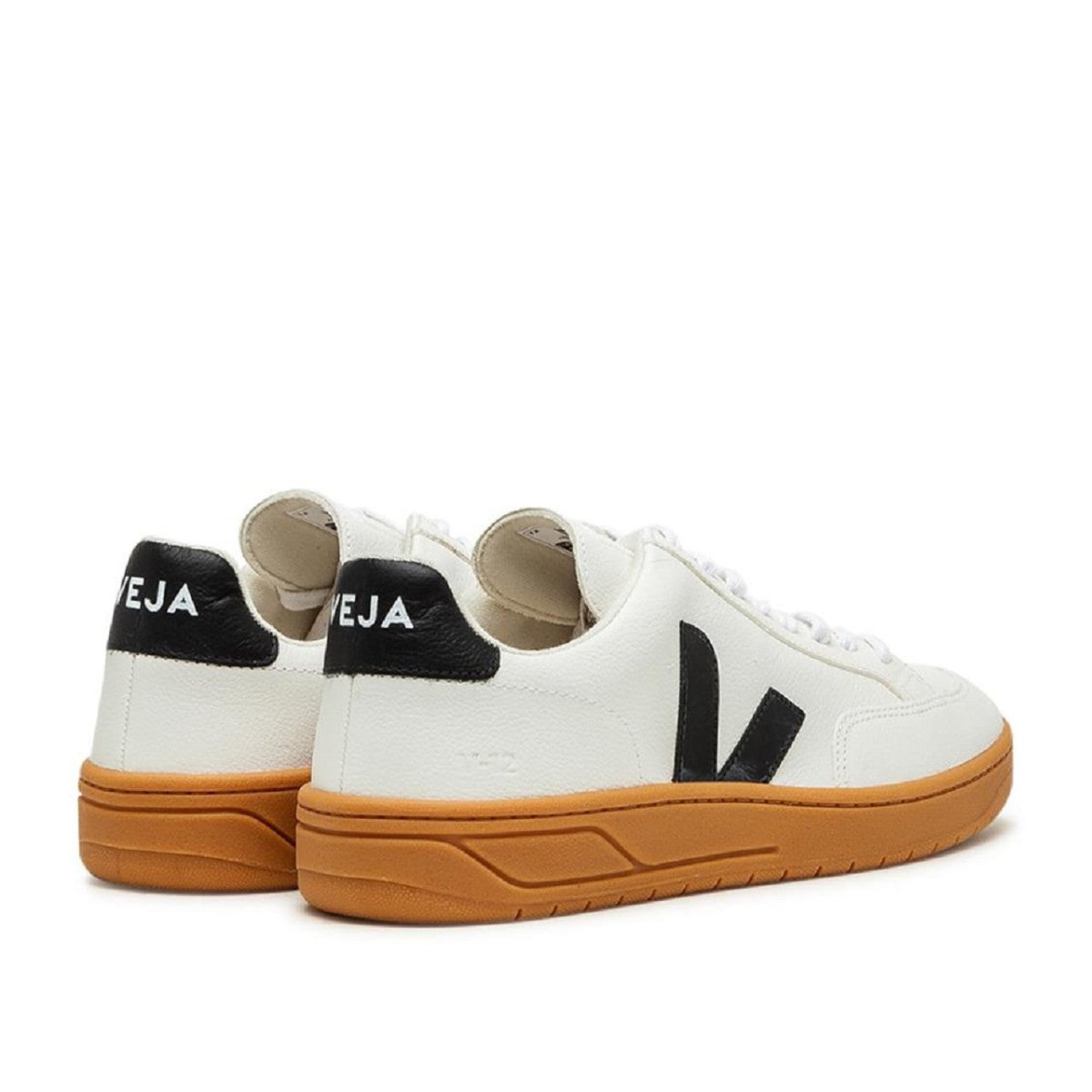 Veja V-12 Chromefree (Weiß / Schwarz / Gum)  - Allike Store