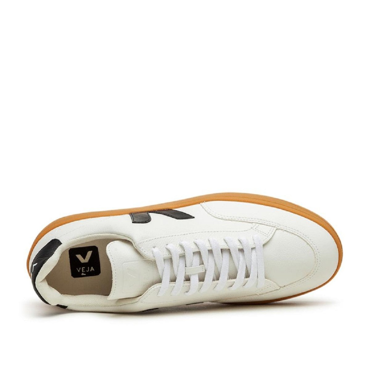 Veja V-12 Chromefree (Weiß / Schwarz / Gum)  - Allike Store