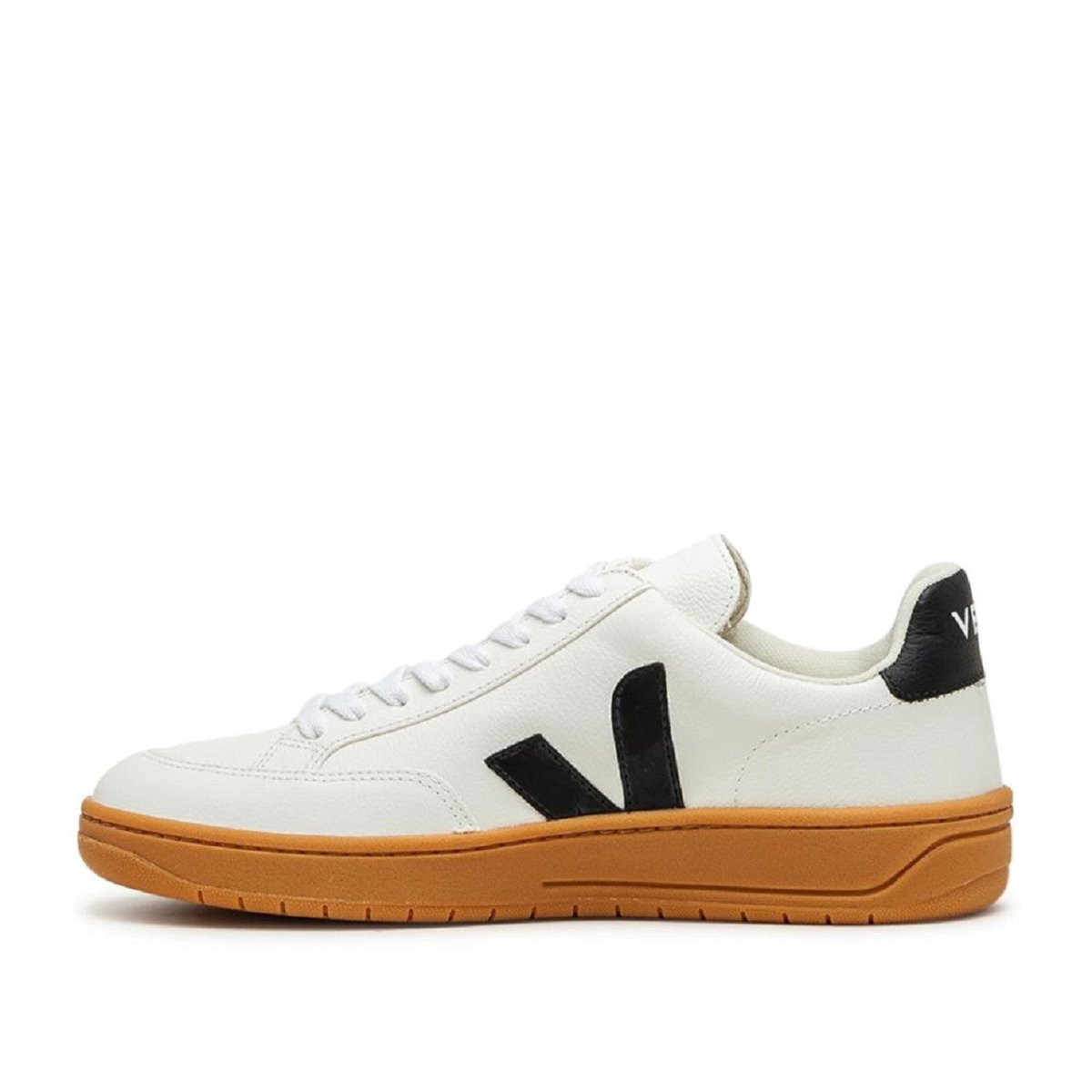 Veja V-12 Chromefree (Weiß / Schwarz / Gum)  - Allike Store