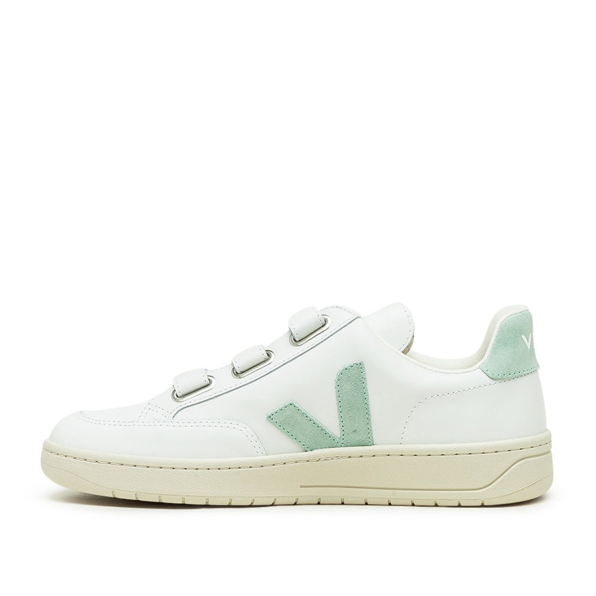 Veja V-Lock Leather (Weiß / Mint)  - Allike Store