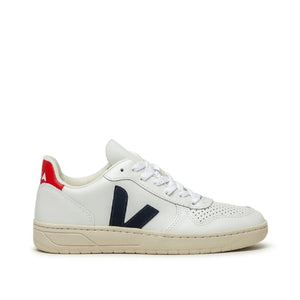 Veja WMNS V-10 Leather (Weiß/ Blau / Rot)  - Allike Store