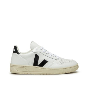 Veja WMNS V-10 Leather (Weiß / Schwarz)  - Allike Store