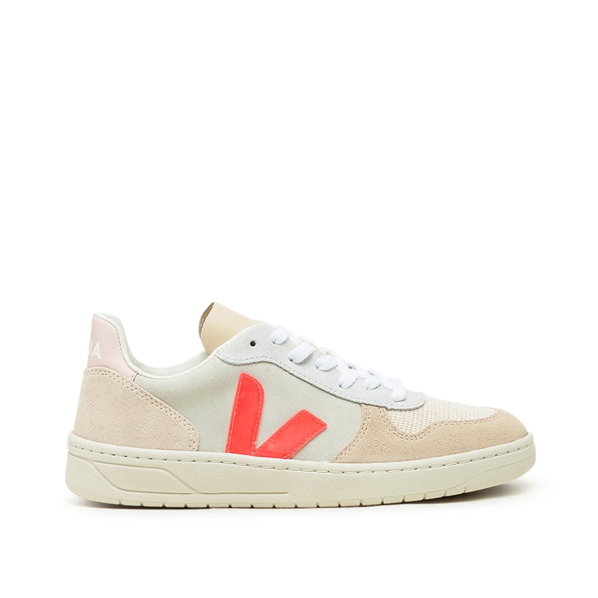 Veja WMNS V-10 Suede (Natural / Rosa)  - Allike Store