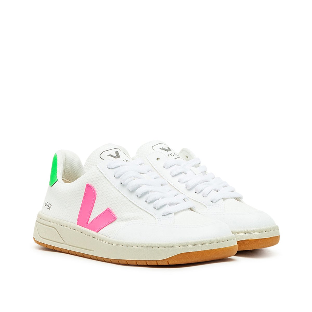 Veja WMNS V-12 B-Mesh (Weiß / Pink / Hellgrün)  - Allike Store