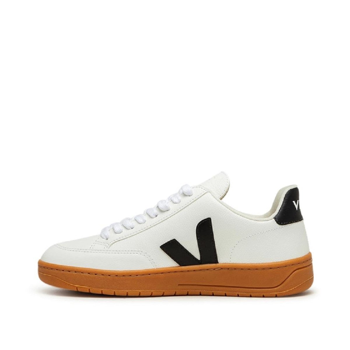 Veja WMNS V-12 Chromefree Leather (Weiß / Schwarz / Gum)  - Allike Store