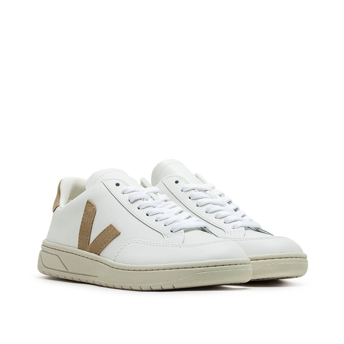 Veja WMNS V-12 Leather (Weiß / Beige)  - Allike Store