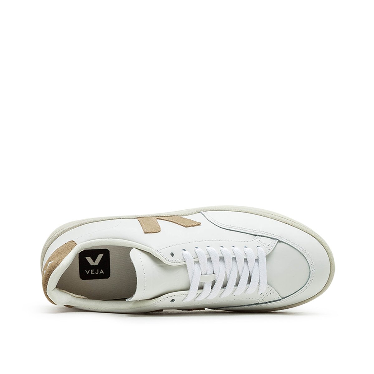 Veja WMNS V-12 Leather (Weiß / Beige)  - Allike Store