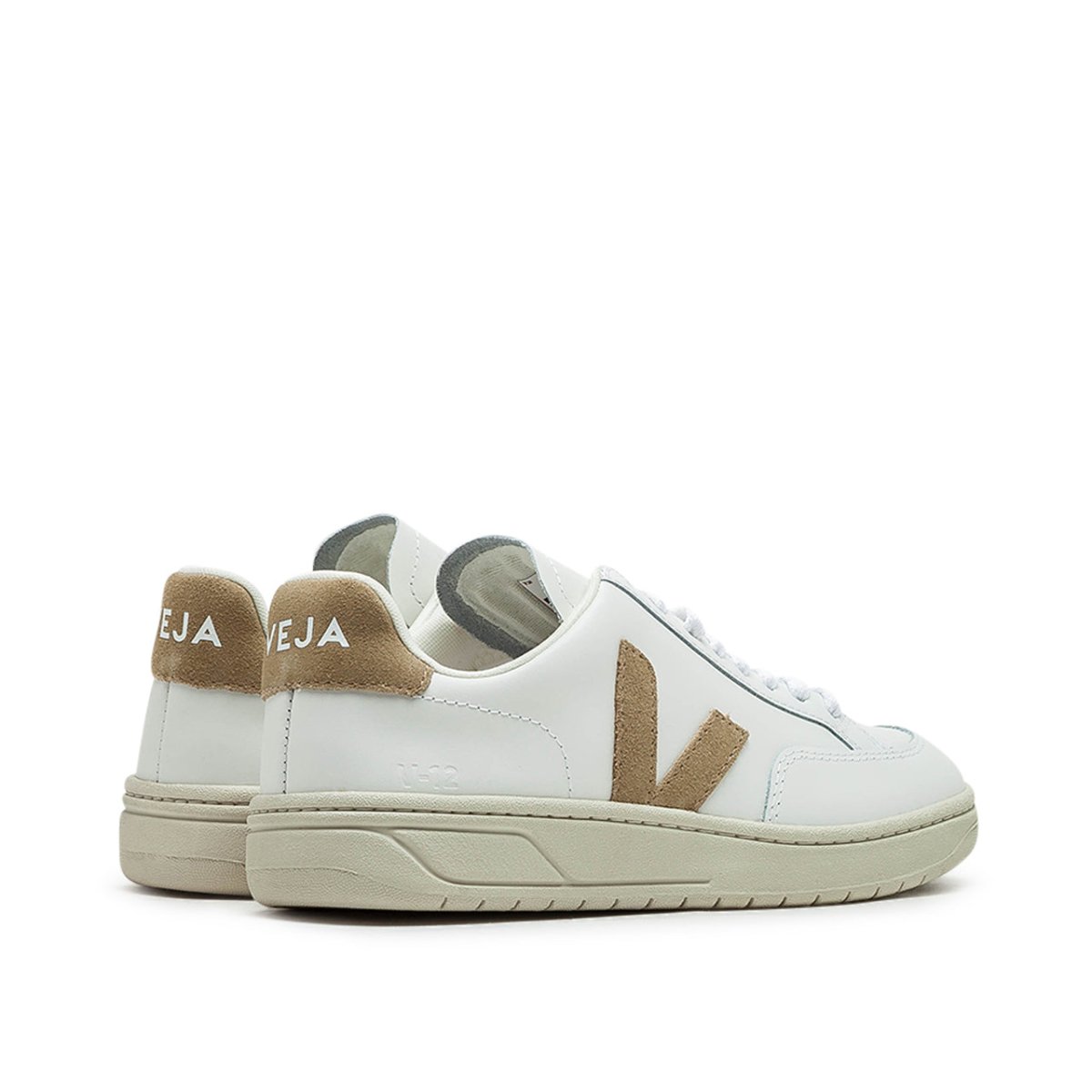 Veja WMNS V-12 Leather (Weiß / Beige)  - Allike Store